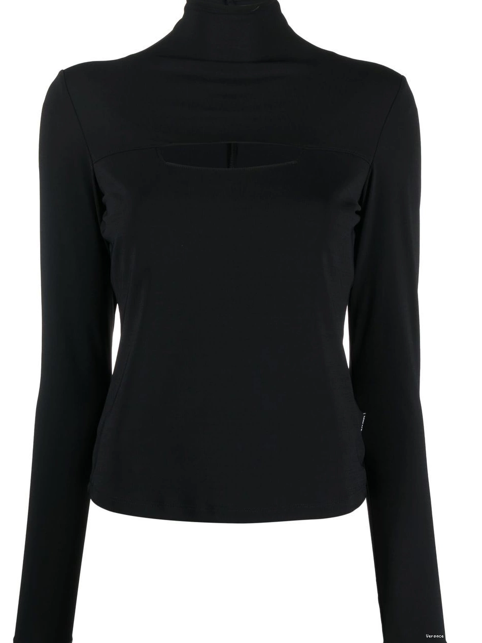 Affordable Versace Women 2000s top long-sleeve cut-out 0806